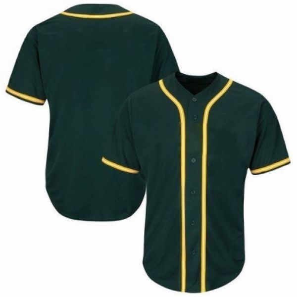 Full Button Baseball Jerseys