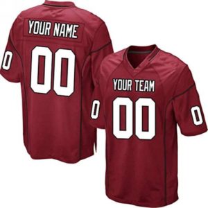 Custom Football Jersey Embroidered Your Names and Numbers – Red/Black