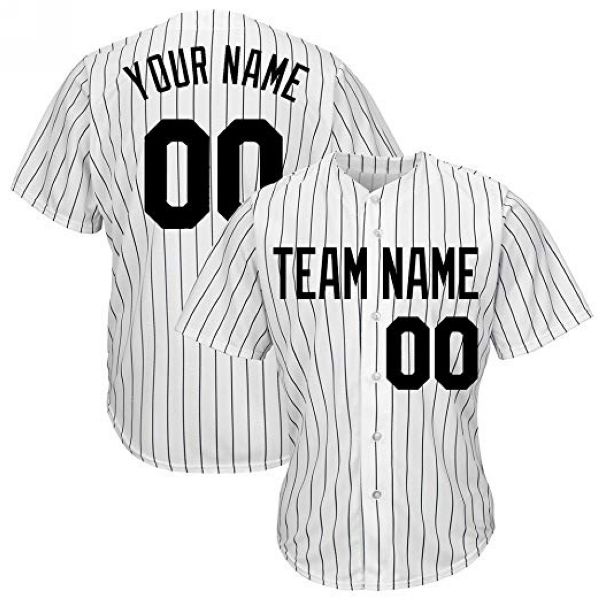 custom striped baseball jerseys