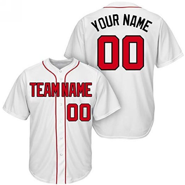 blank red baseball jersey