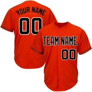 Custom Baseball Jersey Embroidered Your Names and Numbers – Orange