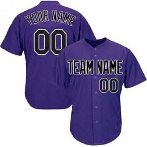 Custom Baseball Jersey Embroidered Your Names and Numbers – Purple