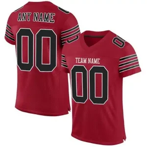 Custom Football Jersey Embroidered Your Names and Numbers – Cardinal