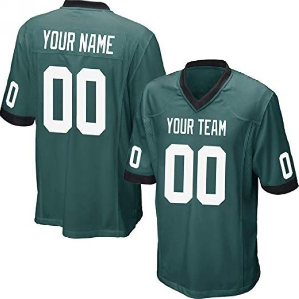 black football jersey blank
