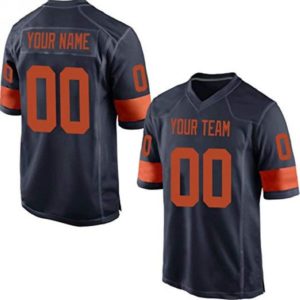 Custom Football Jersey Embroidered Your Names and Numbers – Blue/Yellow