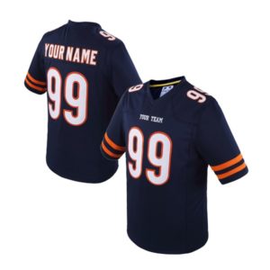 Custom Football Jersey Embroidered Your Names and Numbers – Blue/Yellow/White
