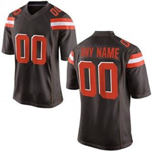 Custom Football Jersey Embroidered Your Names and Numbers – Brown