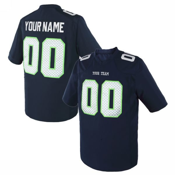 Custom Football Jersey Embroidered Your Names and Numbers – Navy