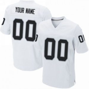 Custom Football Jersey Embroidered Your Names and Numbers – White