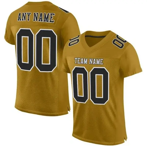 Custom Football Jersey Embroidered Your Names and Numbers – Old Gold