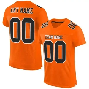Custom Football Jersey Embroidered Your Names and Numbers – Orange