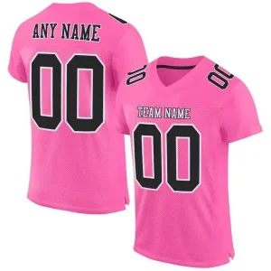 Custom Football Jersey Embroidered Your Names and Numbers – Pink