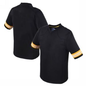 Youth & Adult Black Football Sleeve Stripe Jersey