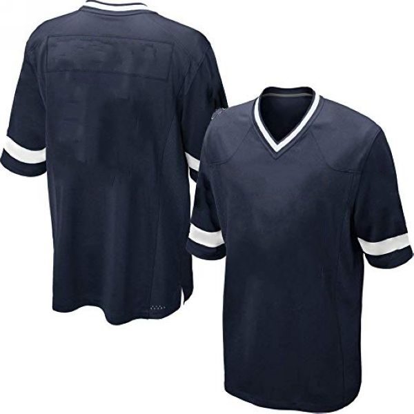 blue football jersey blank