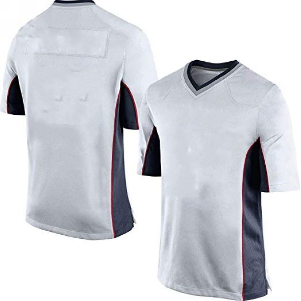 Youth & Adult White/Navy Football Jersey Blank Jerseys