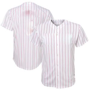 Blank pinstripe baseball jersey on sale