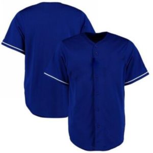 Youth & Adult Royal Button Front Baseball Jersey