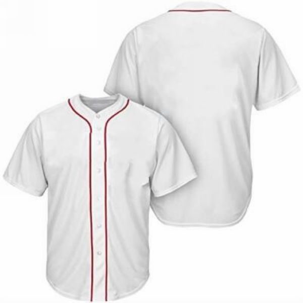 blank cream baseball jersey