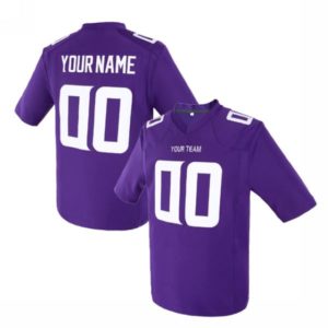 Custom Football Jersey Embroidered Your Names and Numbers – Purple