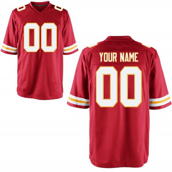 Custom Football Jersey Embroidered Your Names and Numbers – White/Red