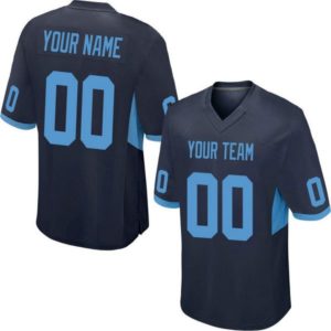 Custom Football Jersey Embroidered Your Names and Numbers – Navy