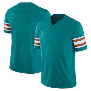 Youth & Adult Aqua Football Sleeve Stripe Jersey