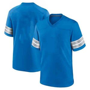 Youth & Adult Blue Football Sleeve Stripe Jersey