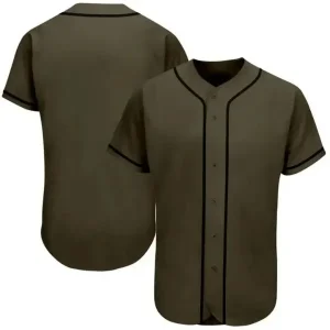 Youth & Adult Olive Full Button Baseball Jersey
