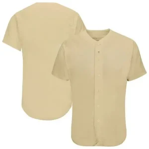 Youth & Adult Sand Button Front Baseball Jersey